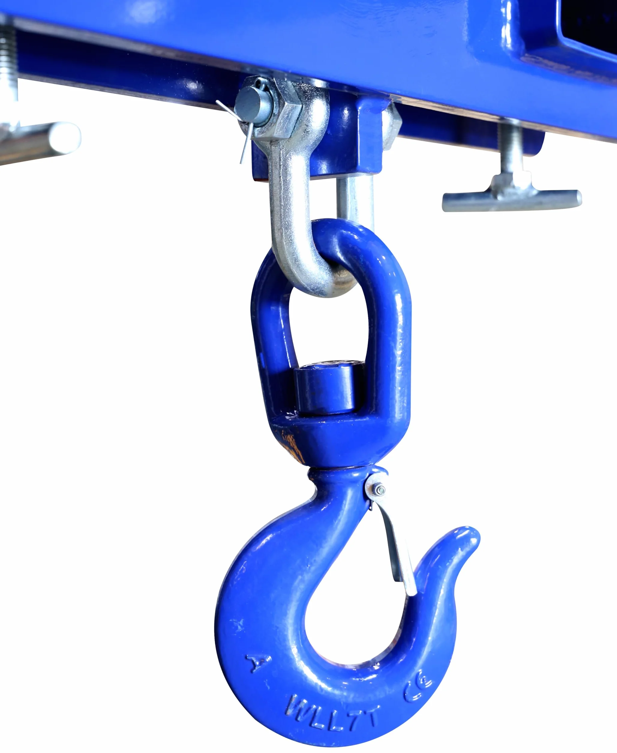 Lasthaken drehbar für Gabelstapler Verladehaken Tragkraft 2500 kg / 1t | Maße (LxBxH): 445x120x130 Krankhaken HOOK