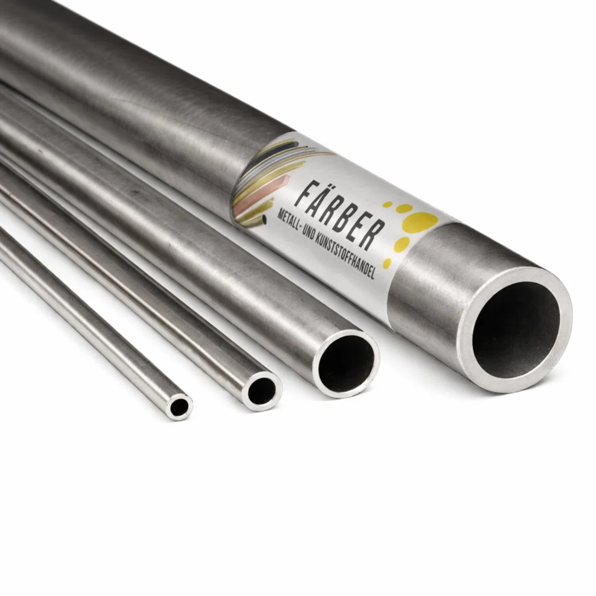 Färber 1.4301 VA Edelstahlrohr nahtlos 20x3mm L=500mm Rundrohr