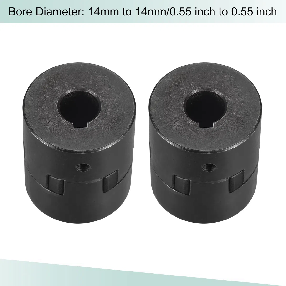 sourcing map Flexibel Kupplung Welle 14mm bis 14mm Motor Kupplungsgelenk 54mmx44.5mm