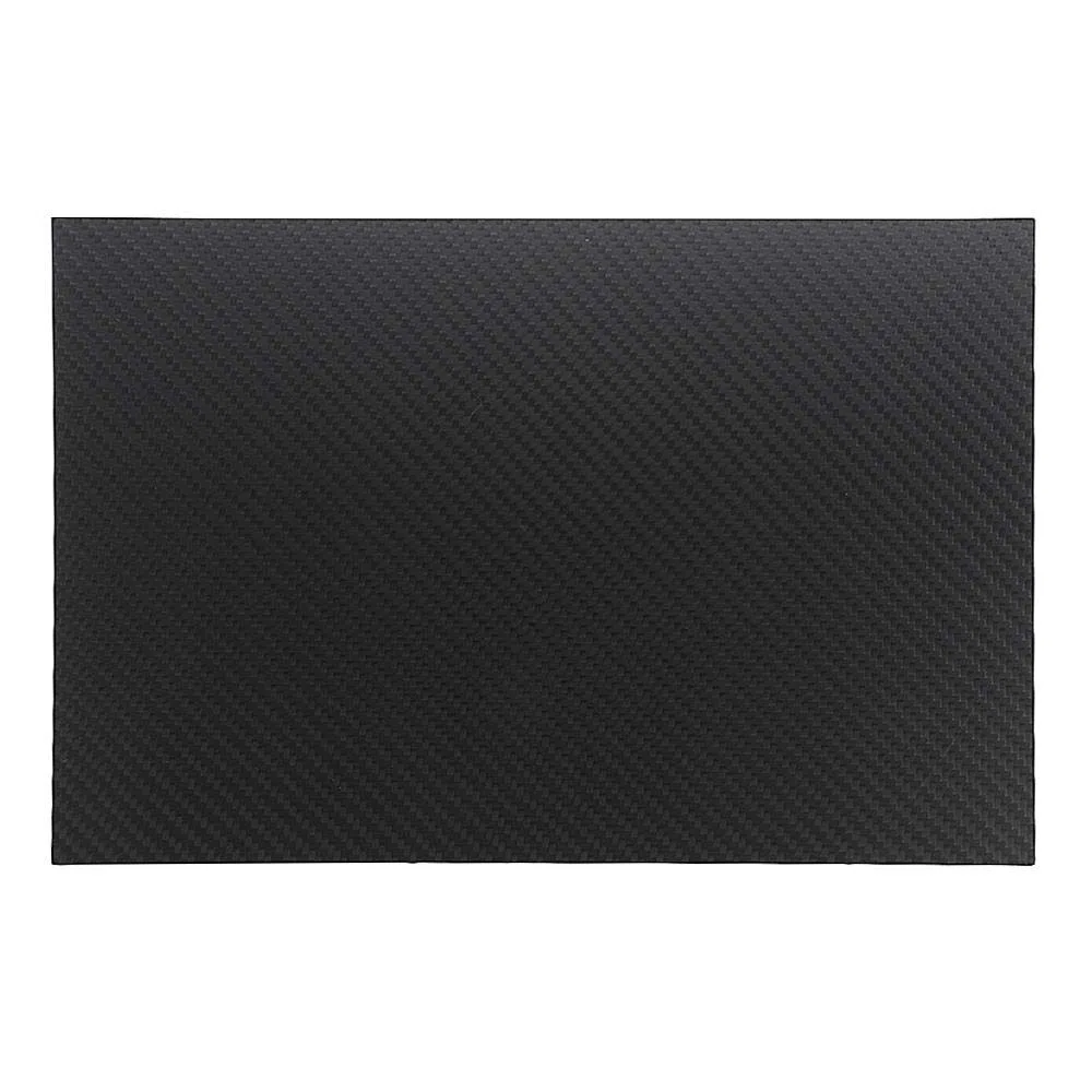 Generic 3K-Kohlefaser-Platte, 200 x 300 mm, Schwarz, 2 mm Dicke