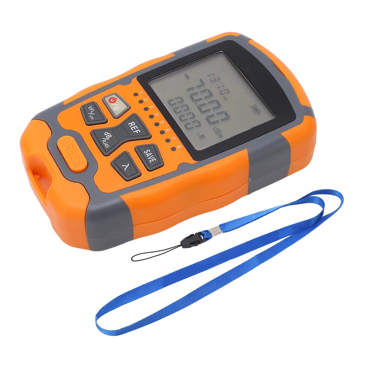 Optischer Kabeltester, Aua M70 Mini Optischer Leistungsmesser Rotlicht All-in-One-Netzwerkkabeltester 4 in 1 1 Mw, Glasfaser, Optischer Leistungsmesser (10 MW)