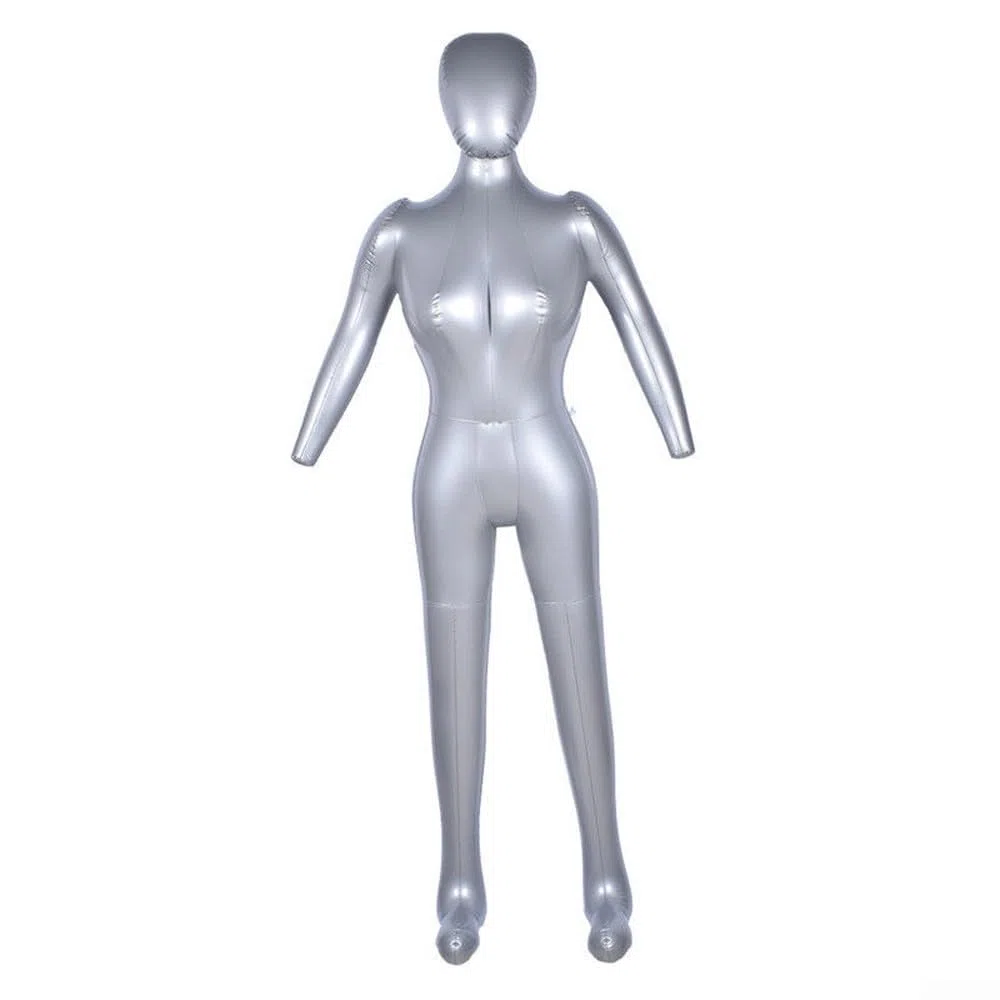Aufblasbare Schaufensterpuppe für den ganzen Körper, PVC-Material, 165 cm hoch, platzsparend und tragbar für Einzelhandel und Ausstellung