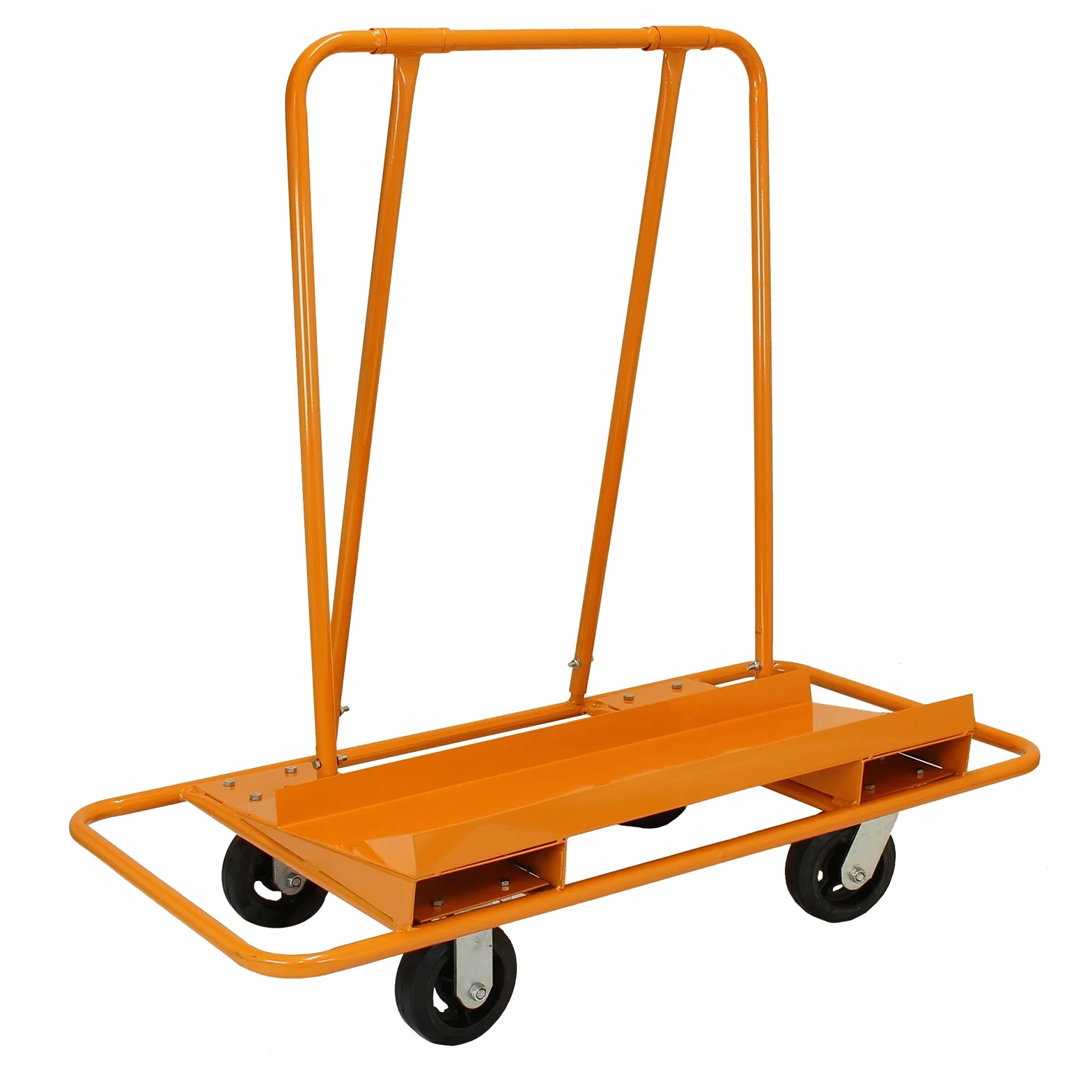 Monster Racking Plattenwagen Rigips Wagen Paneelwagen Rollenwagen Trolley Plattenroller Transportwagen Plattenkarre Transport 1000kg Tragkraft Heber für Gipskartonplatten Orange Plattentransporter