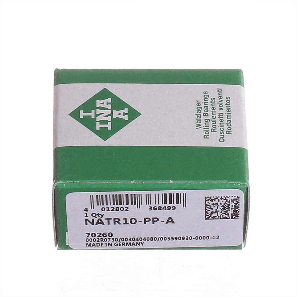 INA Stützrolle NATR10-PP-A Bohrungsdurchmesser 10mm Aussendurchmesser 30mm