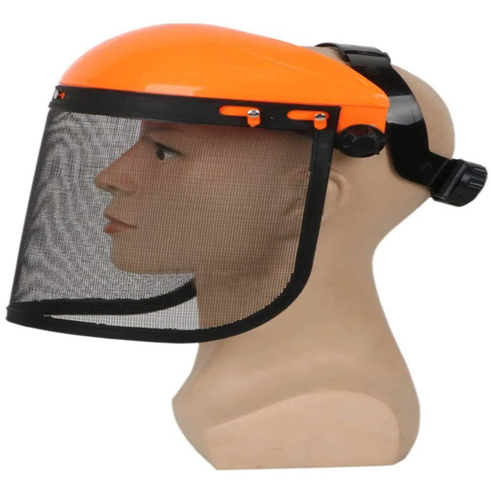 Sicherheitshelmmütze mit Vollgesichtsmesh-Visier Logging Freischneider Forstschutz Mesh Mähhelm
