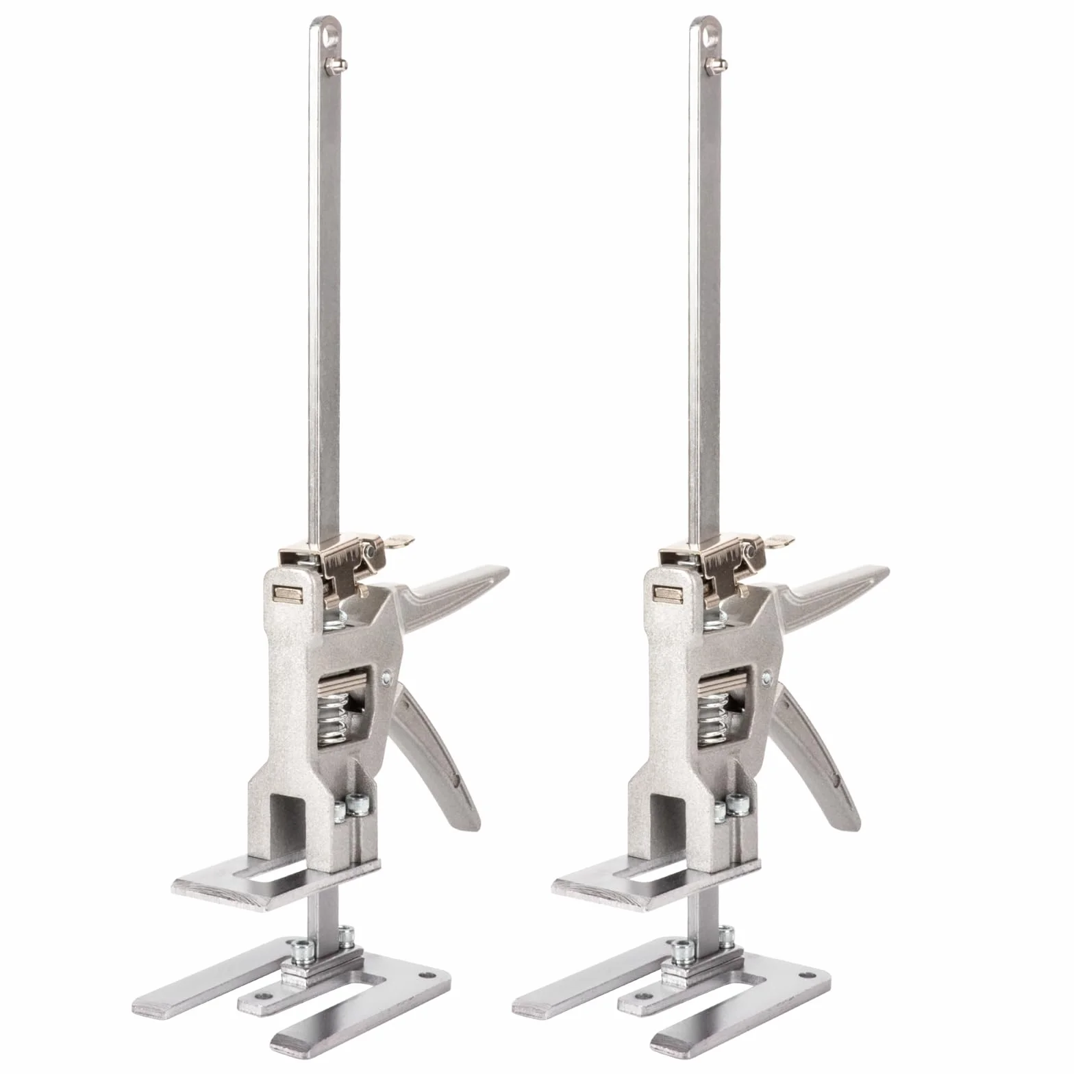 2 Stück Arbeitssparende Armtürverwendung Plattenheber Schrankheber Klemmplatten-Nivelliersystem 880 lbs/400kg für Böden, Türen, Schrankinstallation Heber für Gipskartonplatten,Keine Skala