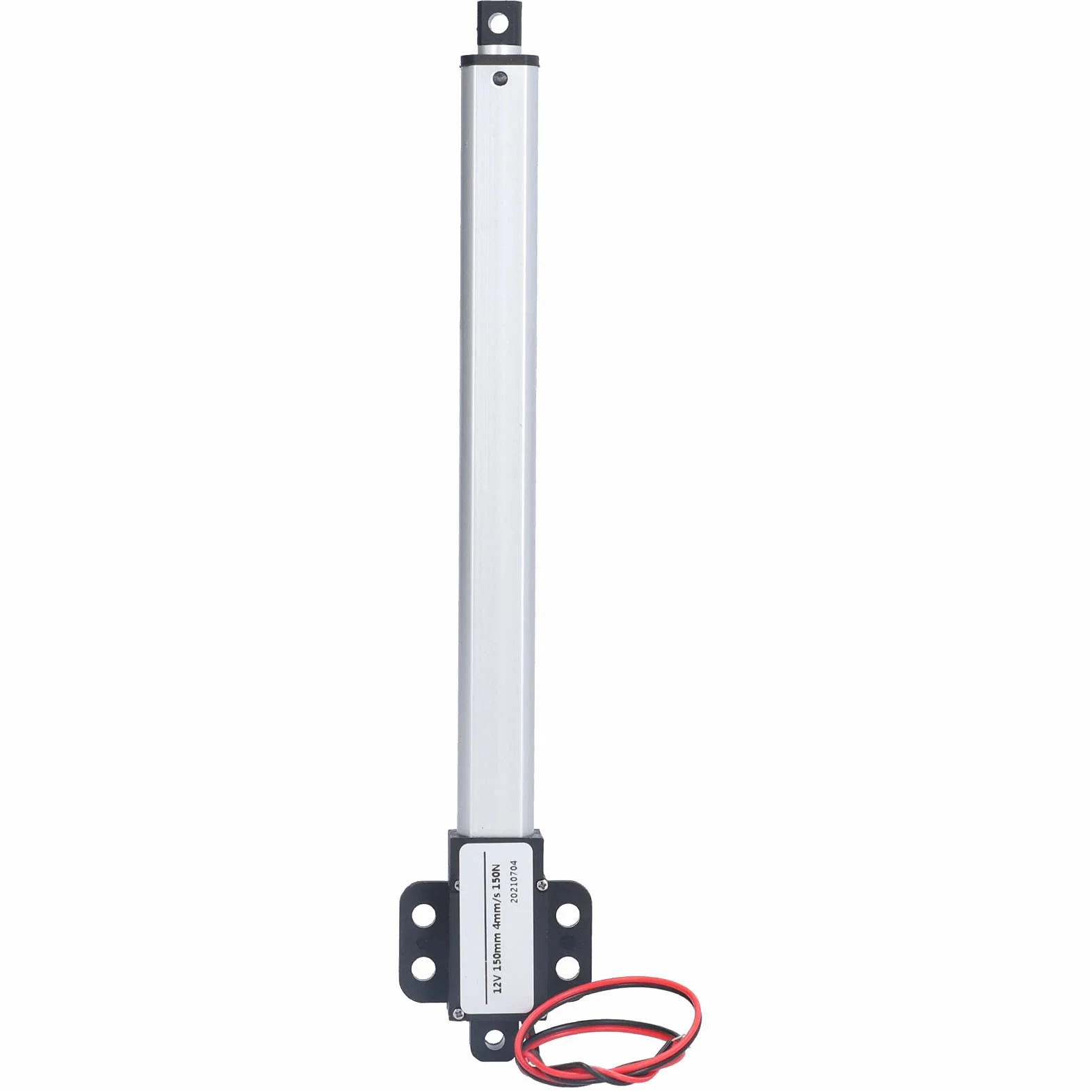 Fafeicy 12V 150mm Hub Mini Elektrischer Linearaktuator, für Industrie Landwirtschaft Lüftungsanlagen Linearantrieb Schubstange, 0℃-40℃/32-104℉ Betriebstemperatur, 10% Arbeitsrate (Hub 150mm-8mm/s-70N)
