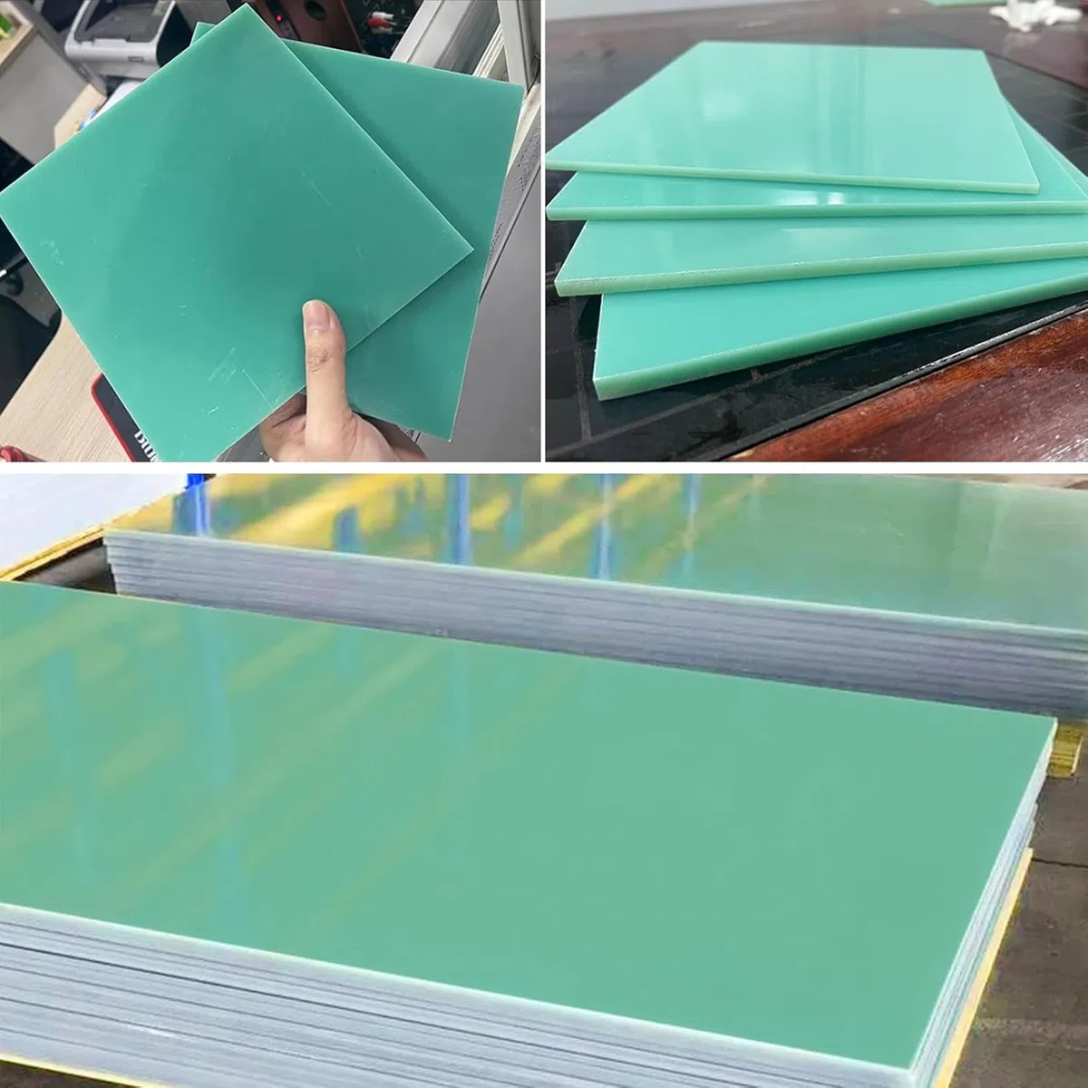 2 Stück FR4 Glasfaserplatten 3024 Epoxidharzplatten Faserisolierplatte for elektrische Isolierung DIY Prototyping Reparatur G10 Panel(200 * 200 * 2mm)