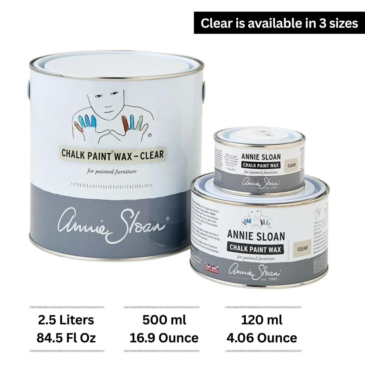 Annie Sloan Wax clear/Möbelwachs klar 500 ml