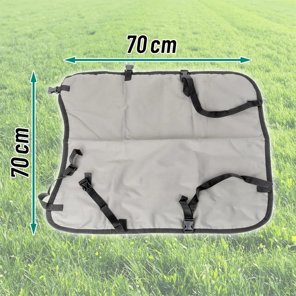 Göbel Kälberdecke 70cm, grau Thermodecke für Junge Kälber als Kälteschutz
