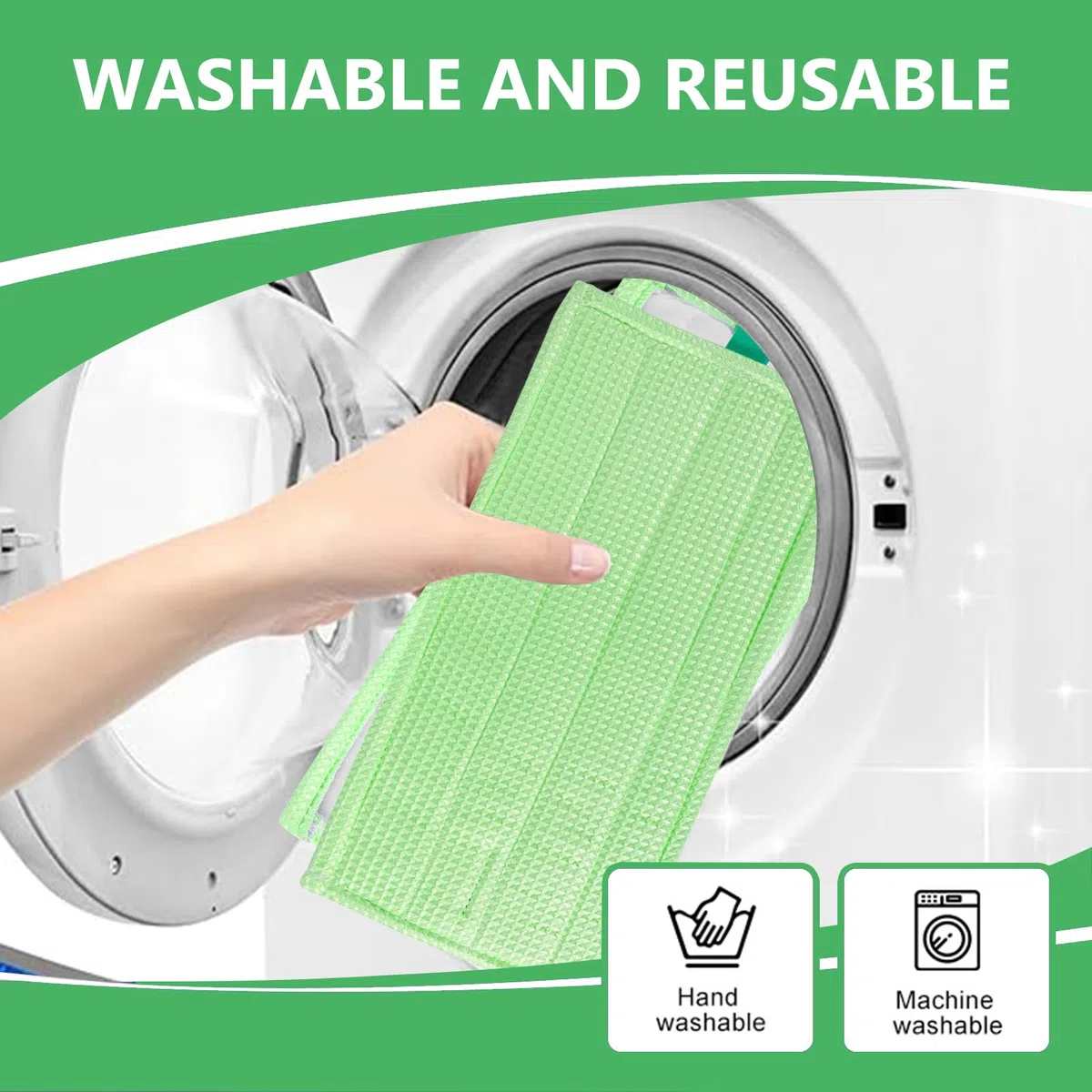 4 Stück Mopp-Ersatztuch für Vorwerk SP600, MF600 Saugwischer, Reinigungstuch Ersatztuch kompatibel mit Vorwerk Saugwischer, Wiederverwendbares und Waschbares Mikrofaser Mopptuch