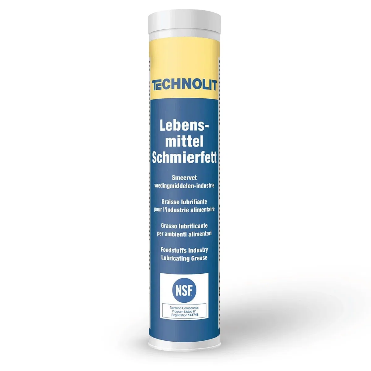 TECHNOLIT Lebensmittel-Schmierfett 390 g | Lebensmittelecht NSF-H1 | Getriebefett für Küchenmaschinen, Gleitlager, Wälzlager & Backofenschienen