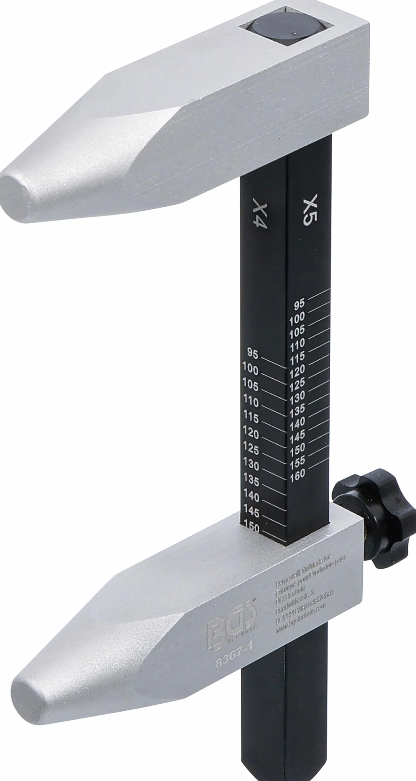 BGS 8367-1 | Lochkreis-Messschieber, Aluminium-Ausführung | Lochkreis-Messlehre | Lochkreismesser