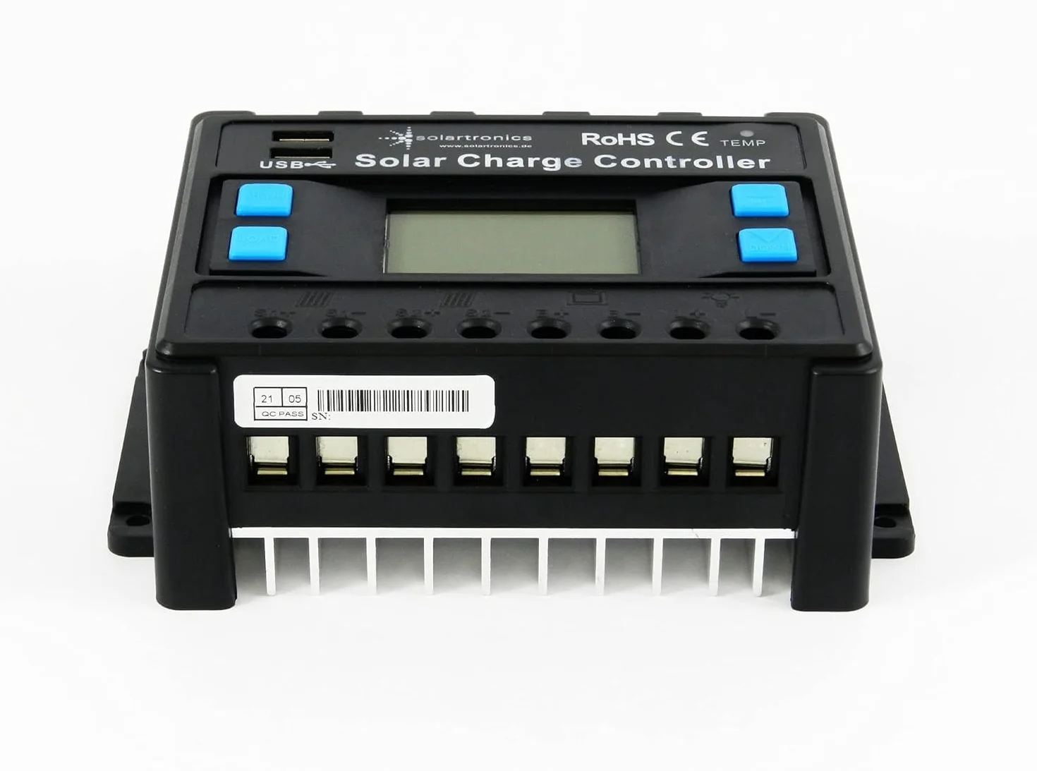 solartronics Laderegler 12V/24V blau 20A 30A 40A 50A 60A Photovoltaik Solarladeregler Solar PV (20A)