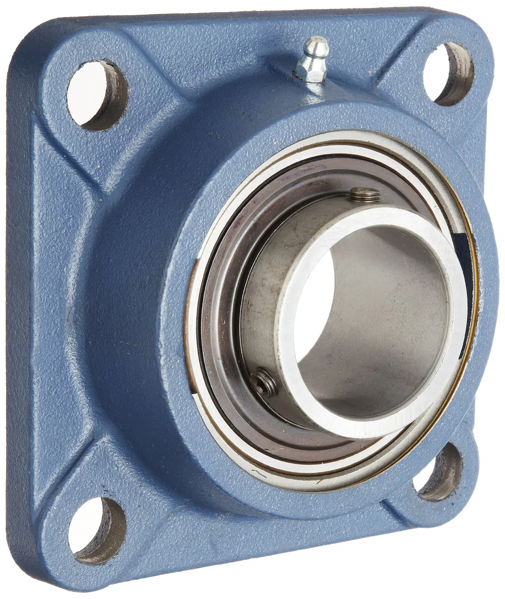 SKF fy-tf Serie Kugellager Flansch, Einheit, 4 Bolt Löcher, Wirbel Lock, regreasable, Kontakt und Flinger Dichtungen, Gusseisen, metrisches, 20 mm, 1