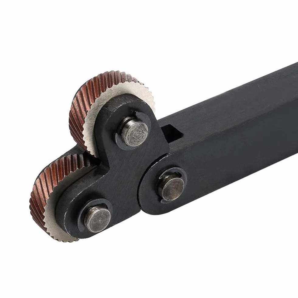 Rändelrad-Set, Stahl, Doppelrad, schräge Zähne, Lineares Rändelrad, diagonal, 0,5mm, 1 mm, 2 mm, Rändelfeld für Drehmaschine