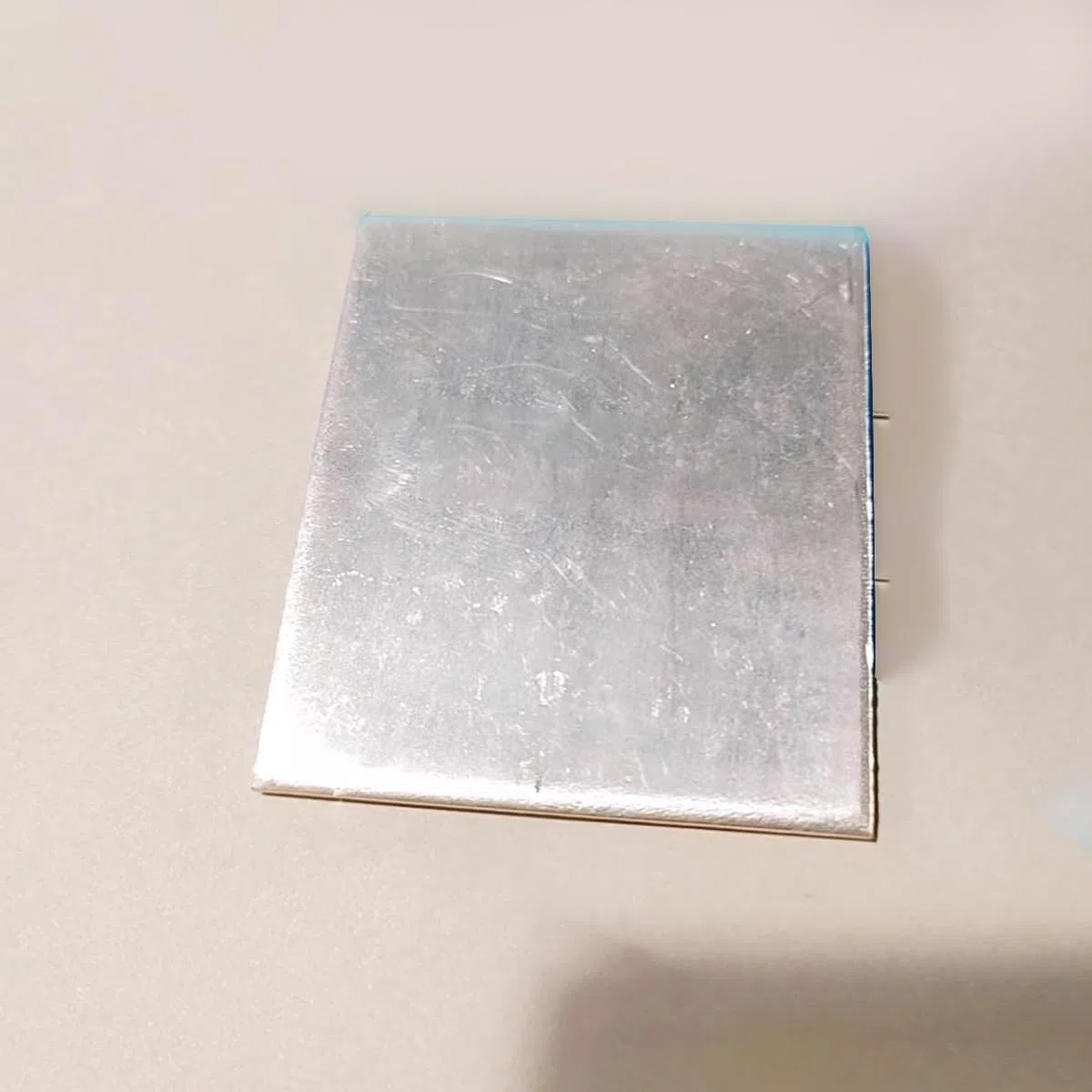 Hochreine Zinnplatte (99,99%) – 3 mm x 60 mm x 70 mm, Reinzinnanode for Elektronik, 1 Stück