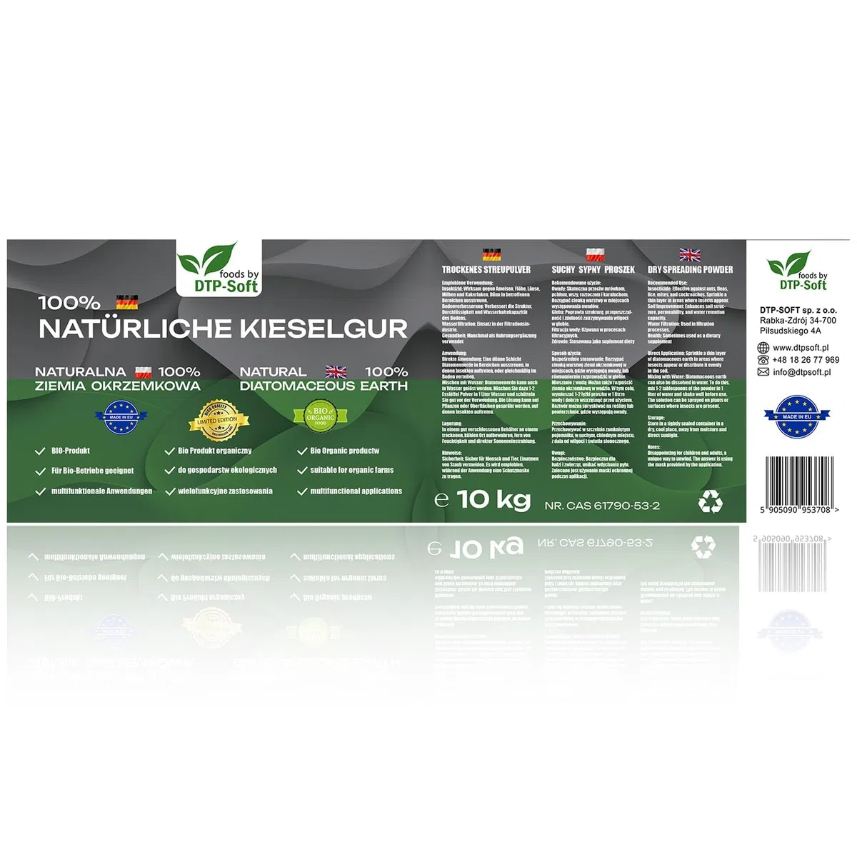 Kieselgur Diatomeenerde 10000G