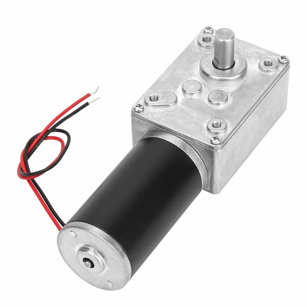 DC 24 V Turbo-Schneckengetriebemotor, Umkehrbar, Geschwindigkeitsreduzierung, Elektrischer Getriebemotor, 8 Mm Welle(20RPM)