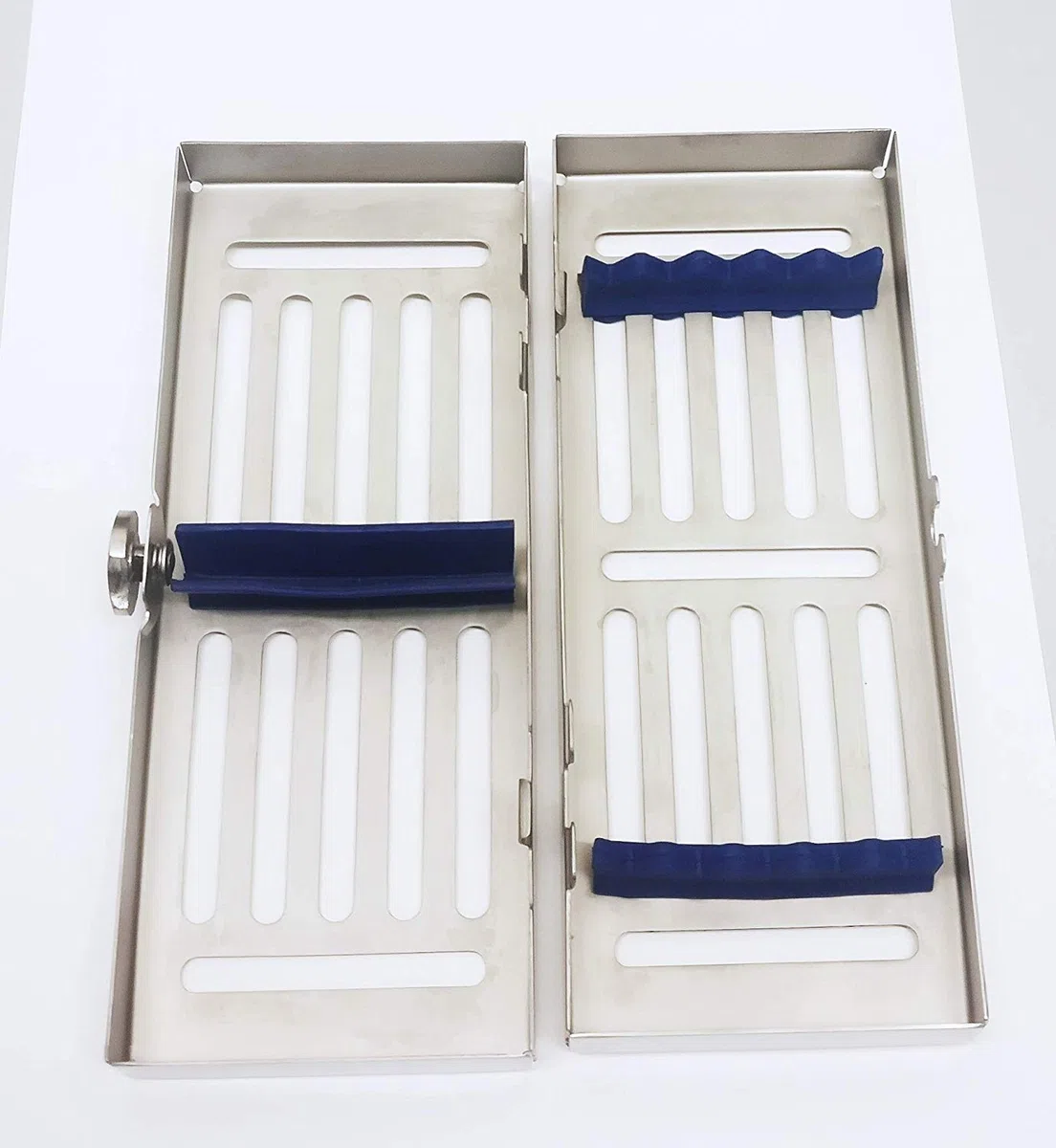 Sterilisation Kassette Tablett für 5 Instrumente, 185 mm x 65 mm x 20 mm