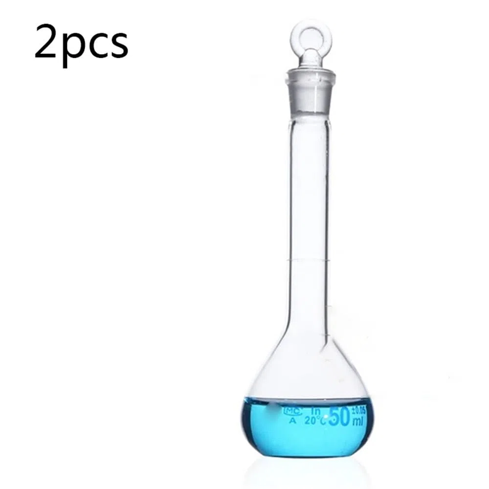 1 Teile/los 5ml Bis 1000ml Verschiedene Kapazität Klarglas Messkolben Mit Stopfen(5ml 2pcs)