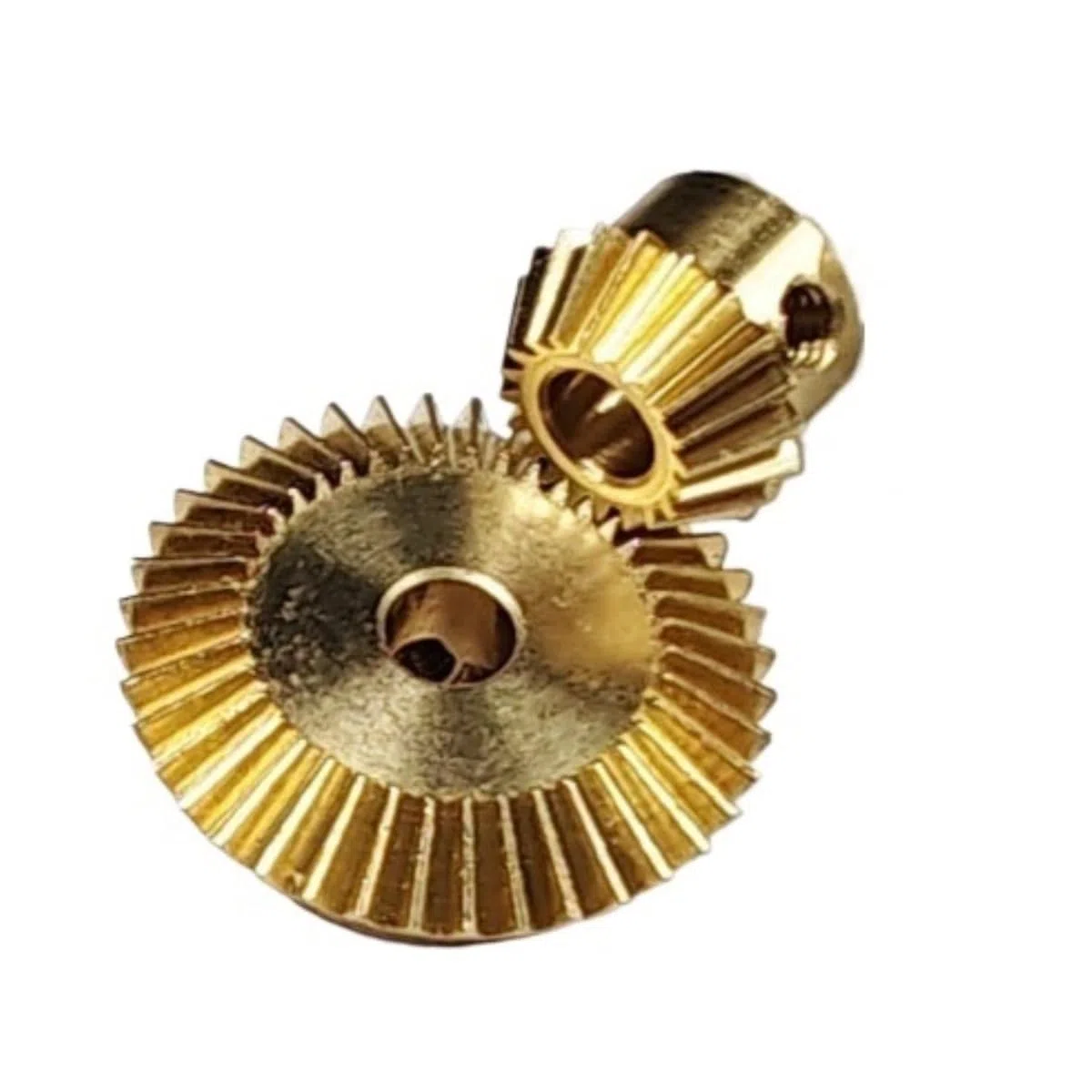 Getriebe 1 Set 1:2 Getriebe Messing Kegelrad 90 Grad Gehrung Konisches Ritzel 0,5 Modul 20 Zähne 40 Zähne DIY Statische Modifizierung Lenkrichtung(20T 4mm 40T 6mm bore)