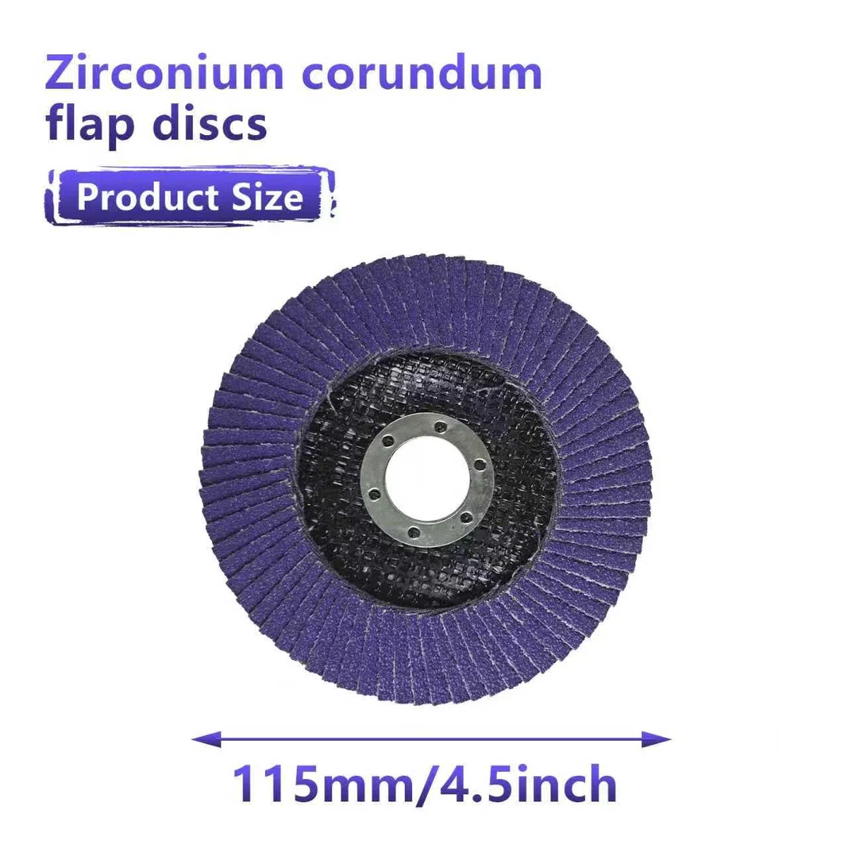20 Stück Fächerscheiben 115 mm, Korn 40/60/80/120, für Metall/Edelstahl/Holz, Winkelschleifer Zubehör