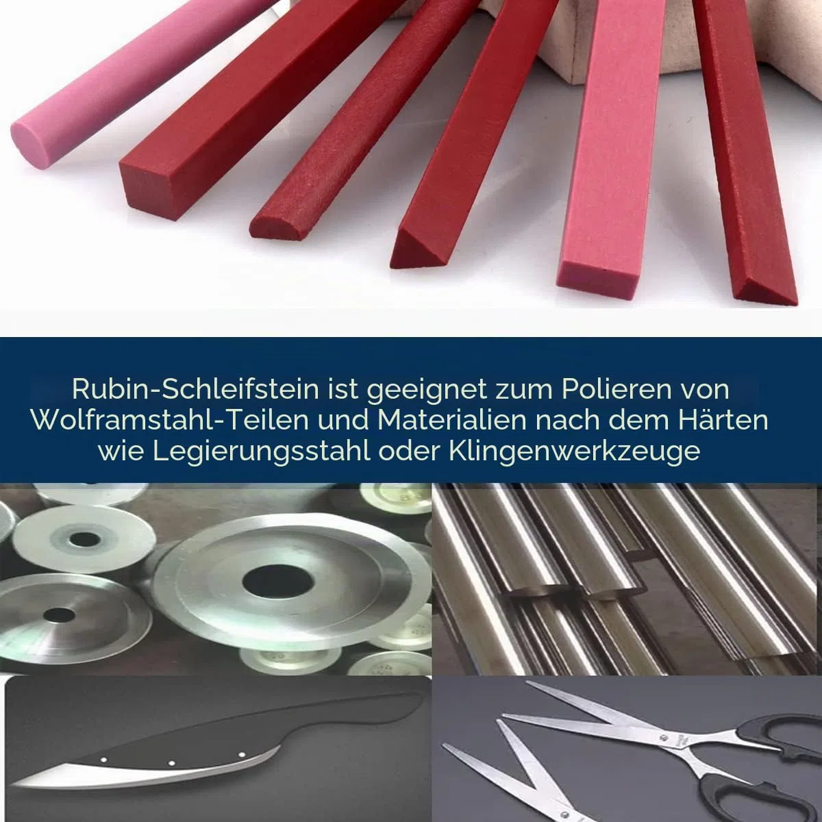 Schärfstein Set, 6pcs 3000# Rubin Wetzstein-Set Kleiner feiner Wetzstein zum Schärfen von Meißel, Messer und Klingenwerkzeugen, verschiedene Formen [Länge:100mm(3.94Inch)]