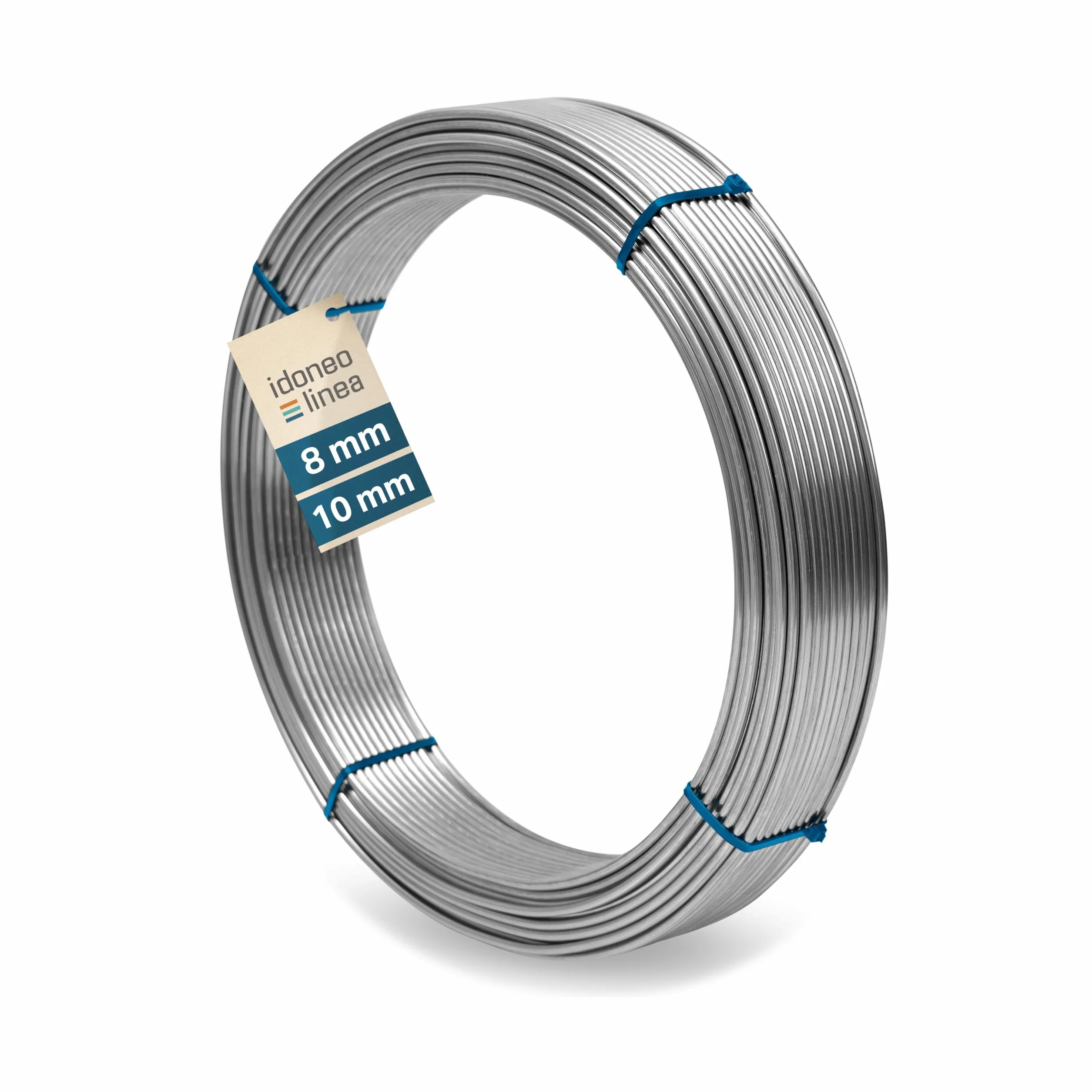 Aluminium Runddraht 8 mm / 10 mm – Flexibler Erdungsdraht für Blitzschutz & PV-Anlagen, Alu Blitzableiter Draht, Korrosionsbeständig, Längen: 1–148 m