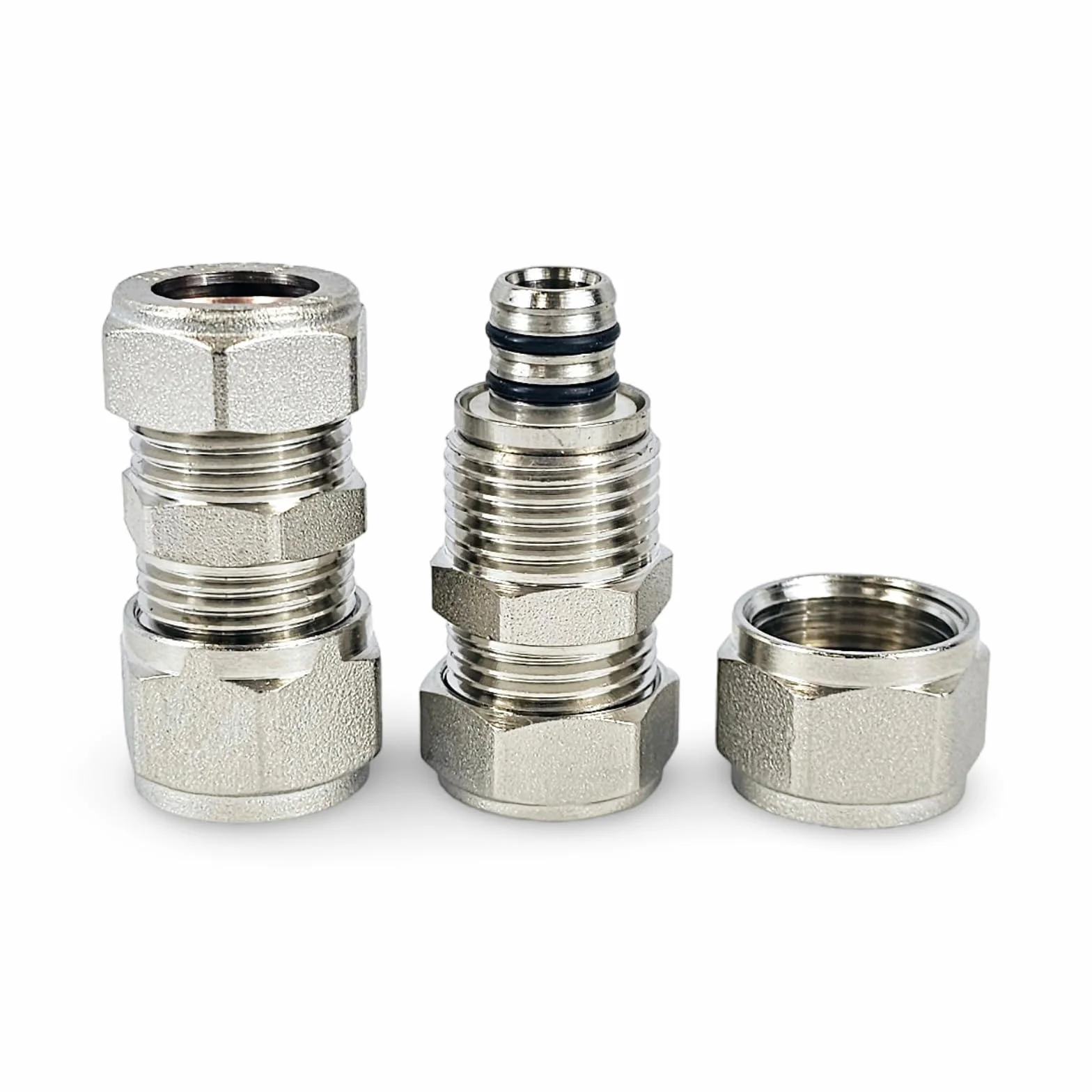 15mm -16mm (Cu-PEX) PEX PE-X Kupferklemmkupplung 5 Stück