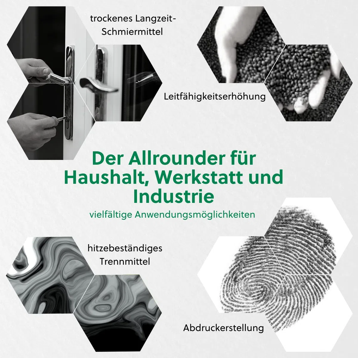 ProGraphite Mikronisierter Naturgraphit I 5 l I schwarz I Graphitpulver I z.B. als Schmiermittel & zur Leitfähigkeitserhöhung I Naturgrafit mit hohem Kohlenstoffgehalt I Mikro-Graphit 99% C