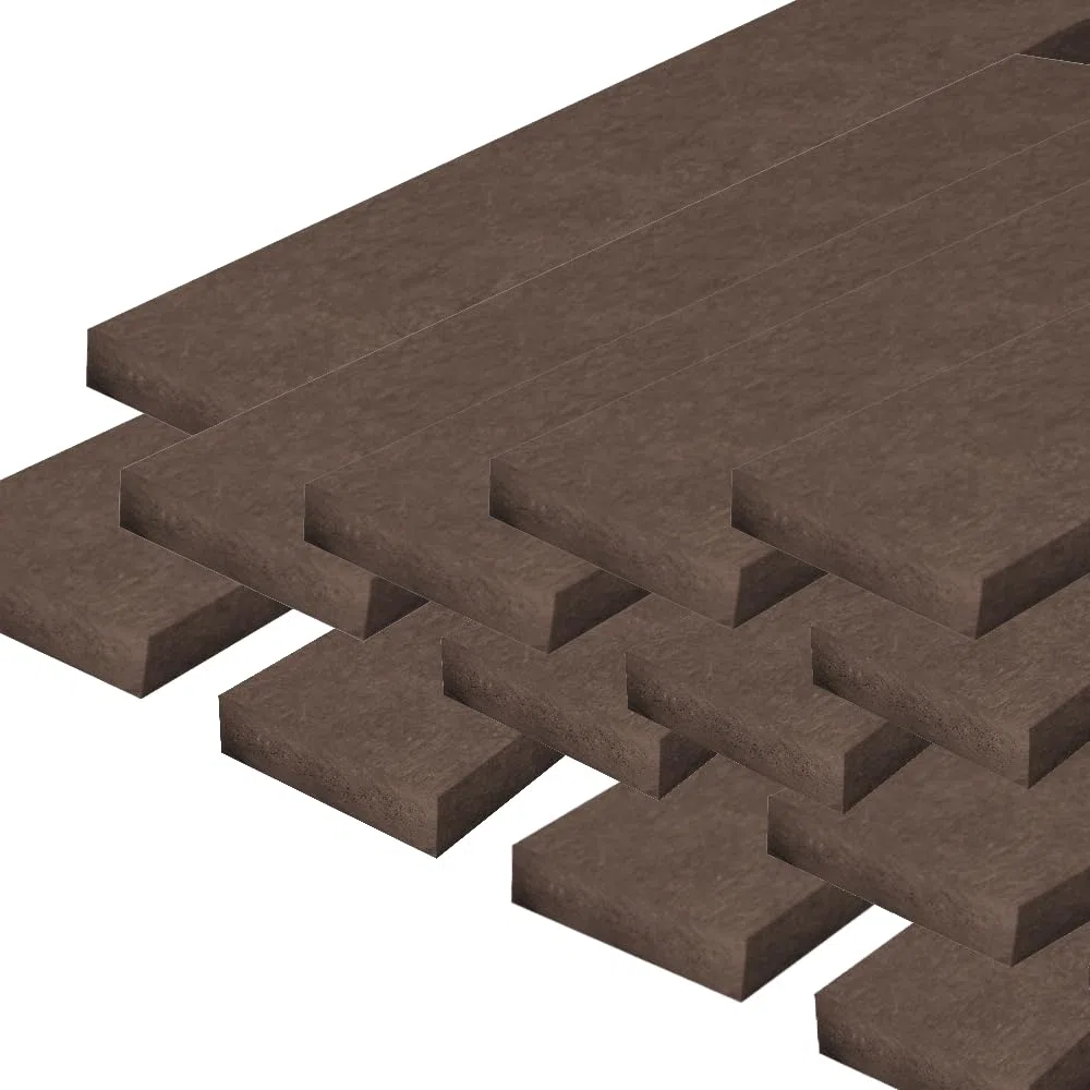 Kunststoffbretter, Brettprofile aus dem Recycling Kunststoff hanit®, 200 x 10 x 3cm, braun (20)