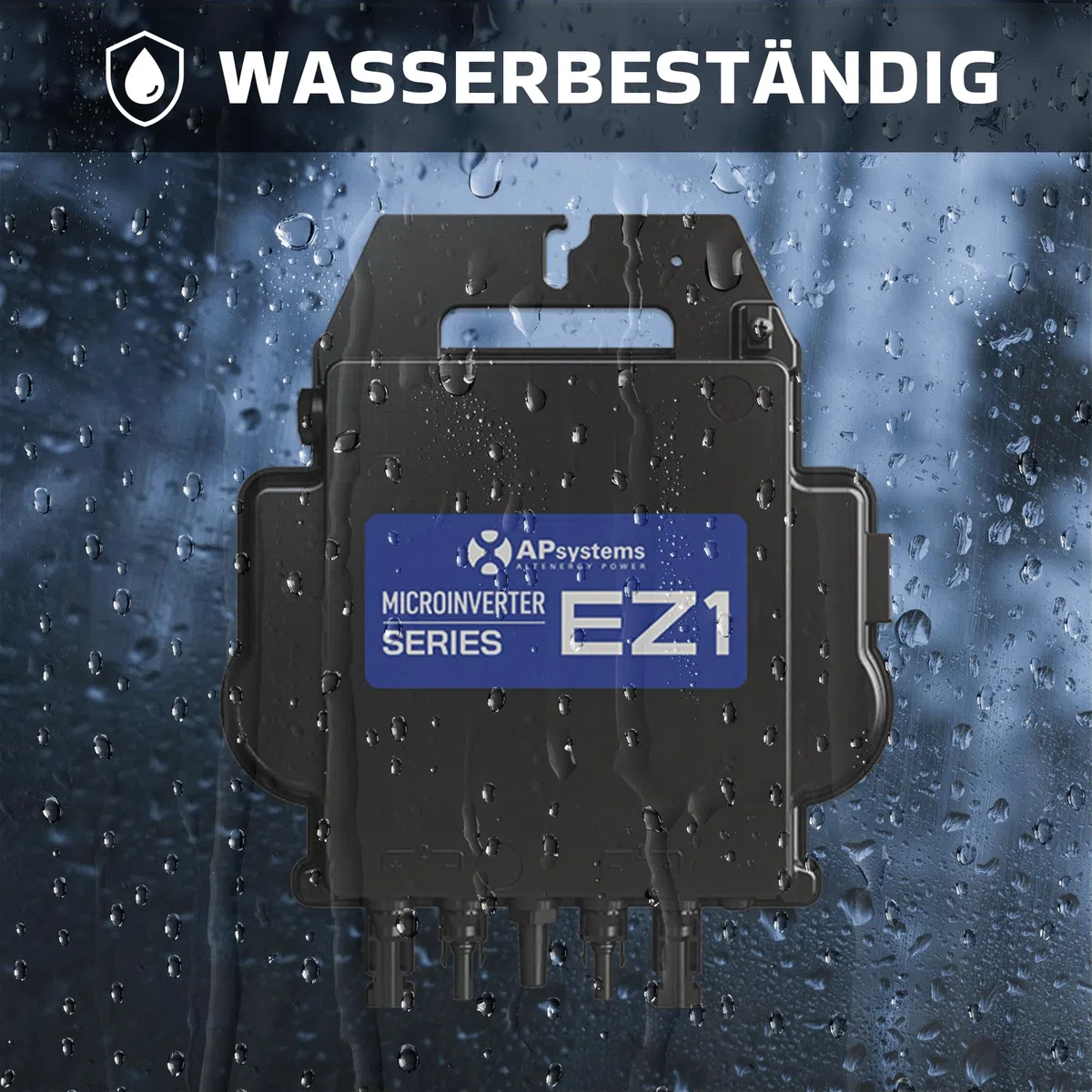 AP Systems Mikro-Wechselrichter 800 W EZ1-M-EU für Balkonkraftwerk, IP67 wetterfest, Plug-&-Play Installation, 2 MPPT, Bluetooth & WiFi, Micro Inverter