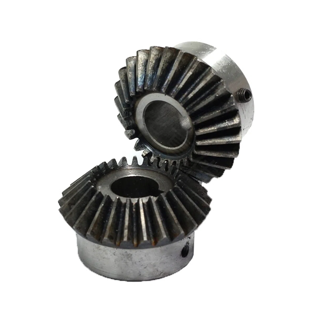 2 Pcs Kegelrad 2 Modulus 25teeth Innenlochdurchmesser 10-22mm Zahnrad 90 Grad Eingriffswinkel Stahl Gears Schraubloch M5