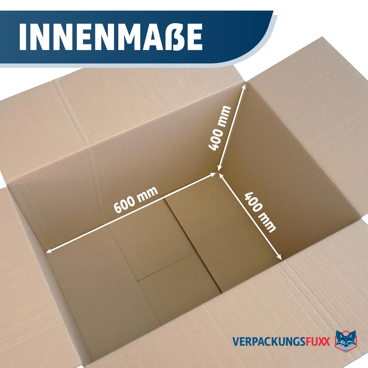 Faltkarton 10 Stück | 60 x 40 x 40 cm | braune Kartons zum Verschicken | stabile Versandkartons aus Wellpappe | Paket DHL