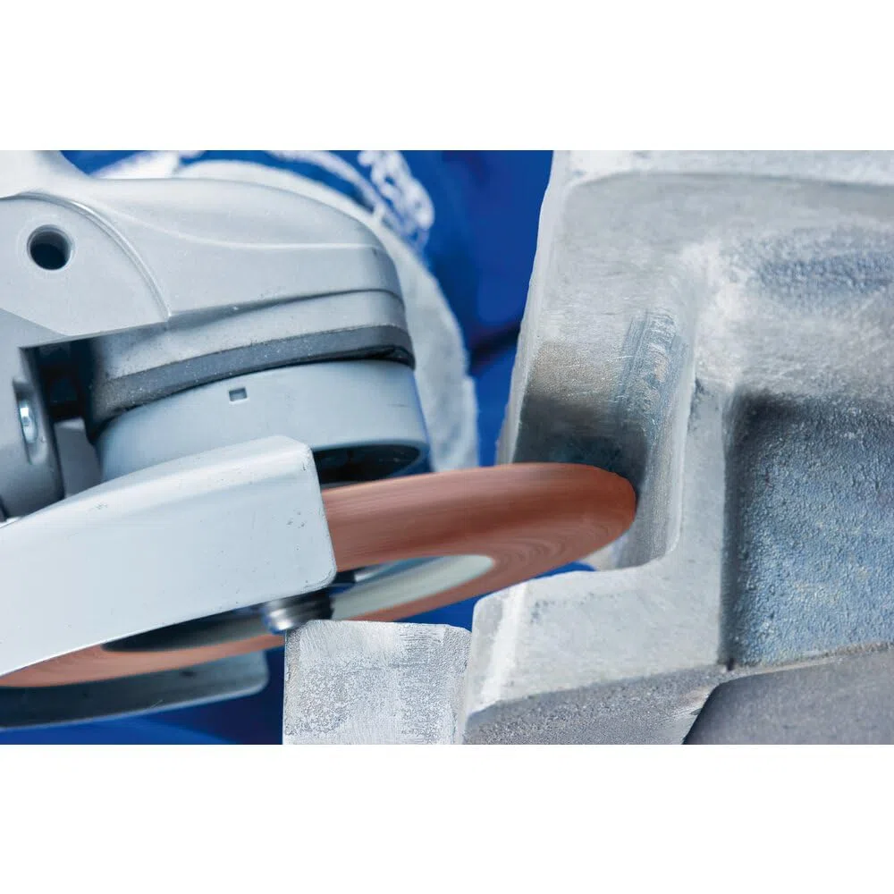 PFERD 67344 Polifan PFR Curve Radial-Typ Fächerscheibe, Keramikoxid, 12,7 cm Durchmesser, 2,2 cm Dornloch, 12200 U/min, Körnung 60
