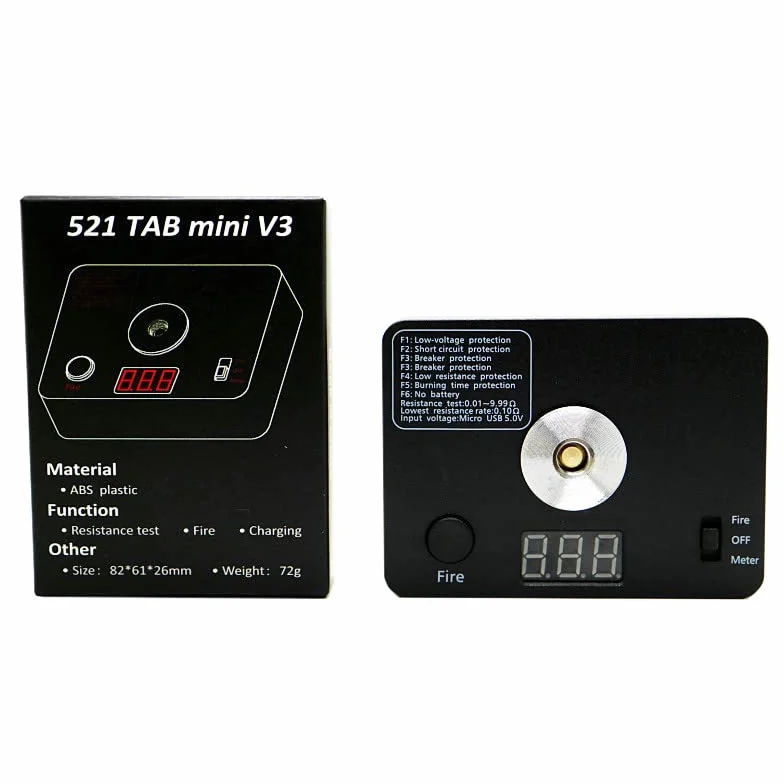 Ohm Meter Digital Coil Resistance Tester Ohm Reader Wire Coil DIY Tool For Coils Building Craft Hobby Use