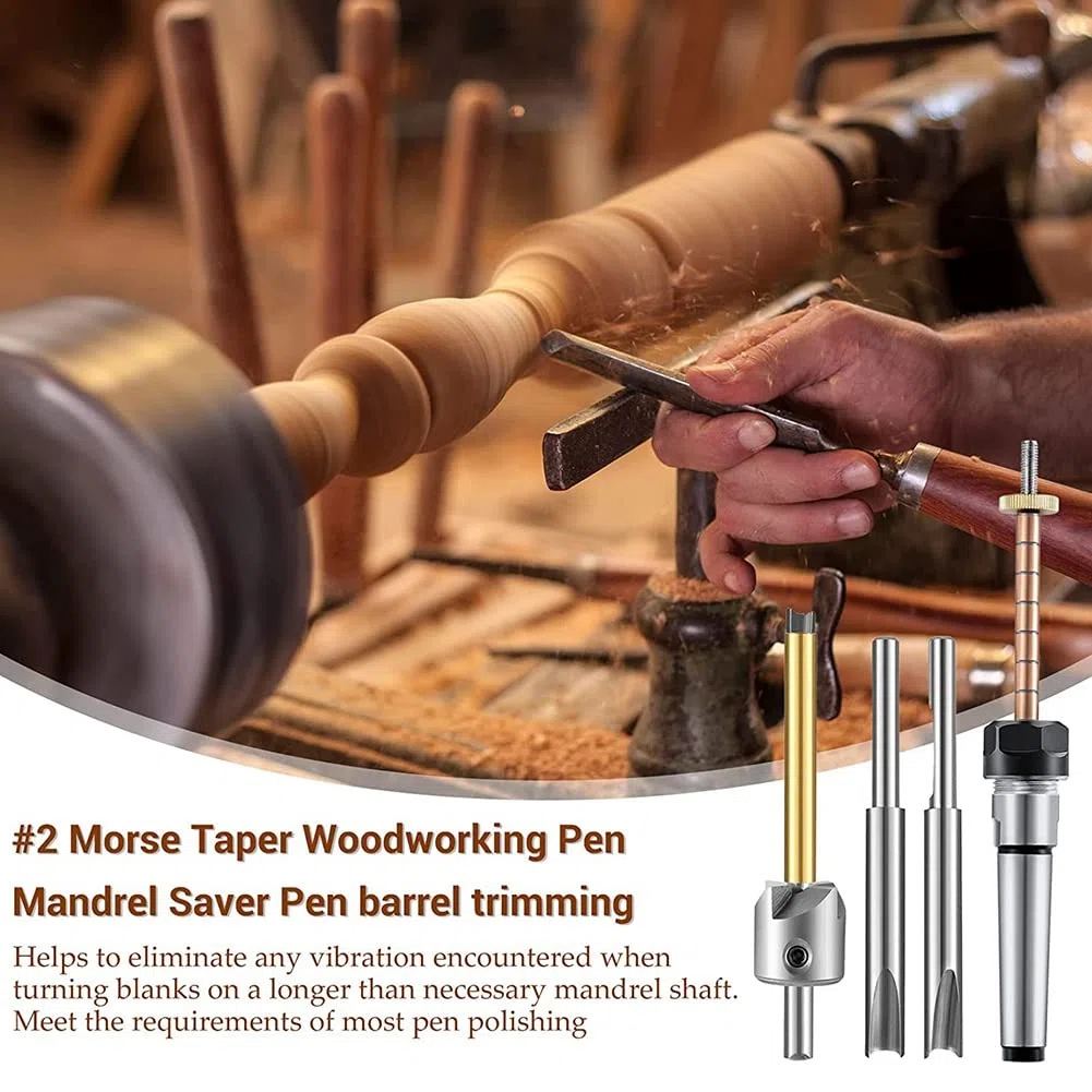 Stiftherstellungs Set Stiftschaft und Stifthalter Verkleidungm Set Holzdrehdorn für die Herstellung Von Stift Holzbearbeitungs Drehmaschinen ZubehöR