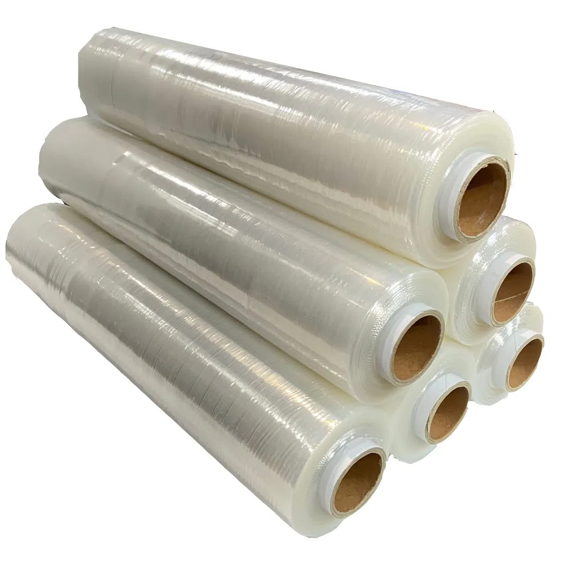 G4GADGET Robuste Palettenfolie, 400 mm x 150 m, starke Stretchfolie zum Verpacken, Umzug und Aufbewahren, reißfest, langlebig und wetterfest, Schrumpffolienrollen, 3 Rollen