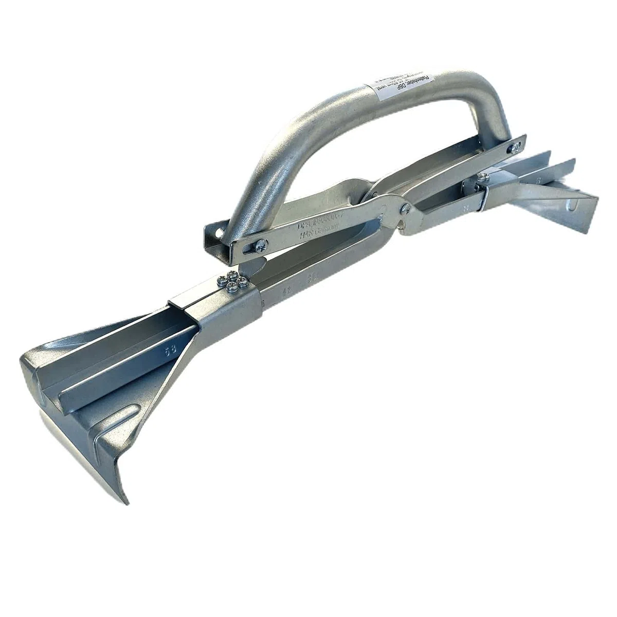 HAROMAC Plattenheber DBP 40–60 cm – verstellbarer Plattenheber mit Scherengriff, bis 30 kg – für Gehwegplatten, Terrassenplatten & Gartenplatten