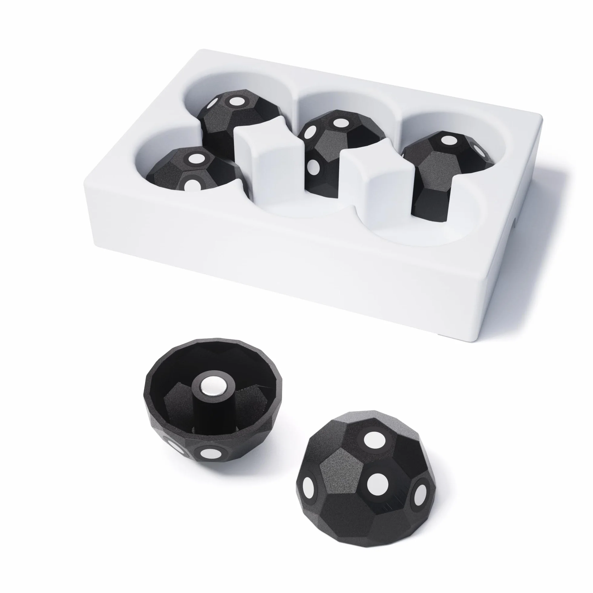 Revopoint 6 Stück 3D Magnetic Dome Marker Kit für 3D Scanning, 3D Scanning Marker für 3D Scanner, 3D Tracking Dots zur Vermeidung von Tracking Verlusten und Verbesserung der Genauigkeit