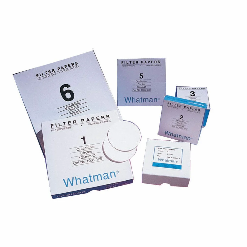Whatman 1001150 Grade 1 Qualitative Filter Paper Standard, circle, 150 mm (Pack of 100)