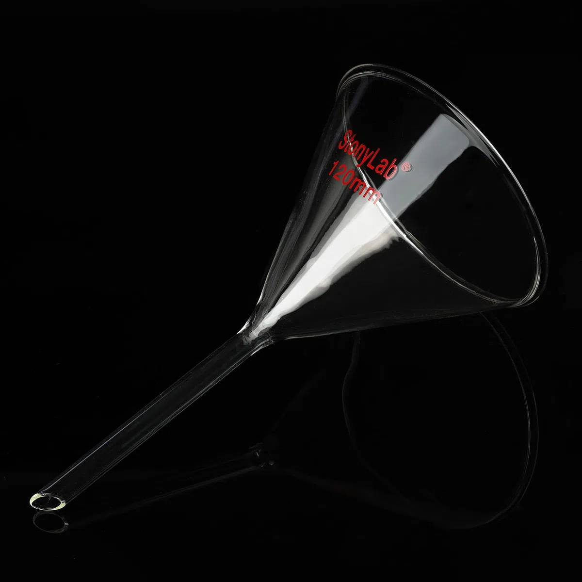 stonylab Glas Trichter, 2er Pack Schwerwandiges Borosilikatglas Kurzstiel Filtertrichter Labor Glaswaren, Durchmesser 120 mm