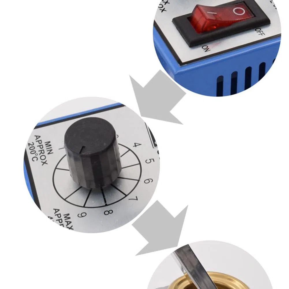 ZYWUOY ​1 x elektrischer Schmelzofen, Zinnguss-Ofen, Ø 50 mm, 150 W