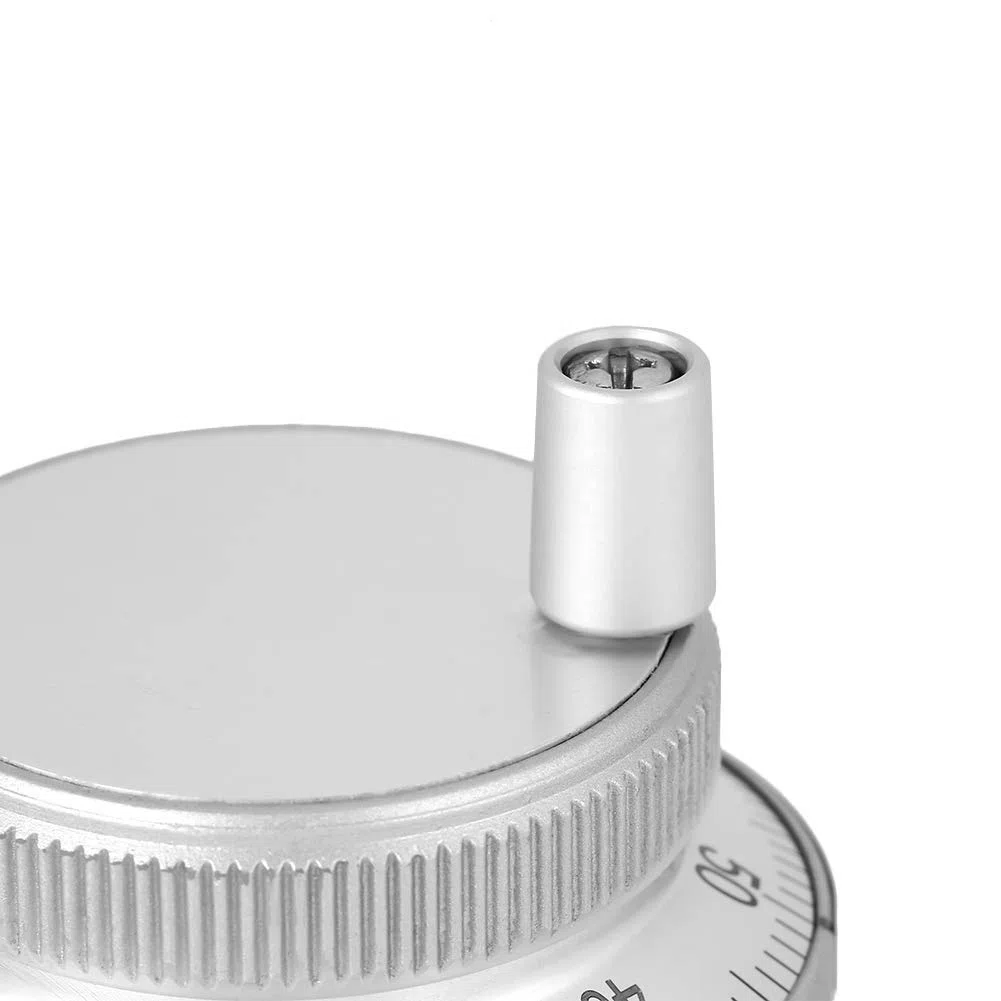 Handencoder, 100PPR 6 Terminal Klemmen Elektronische CNC Handrad Impulsgeber Encoder 5V für CNC System(weiß)