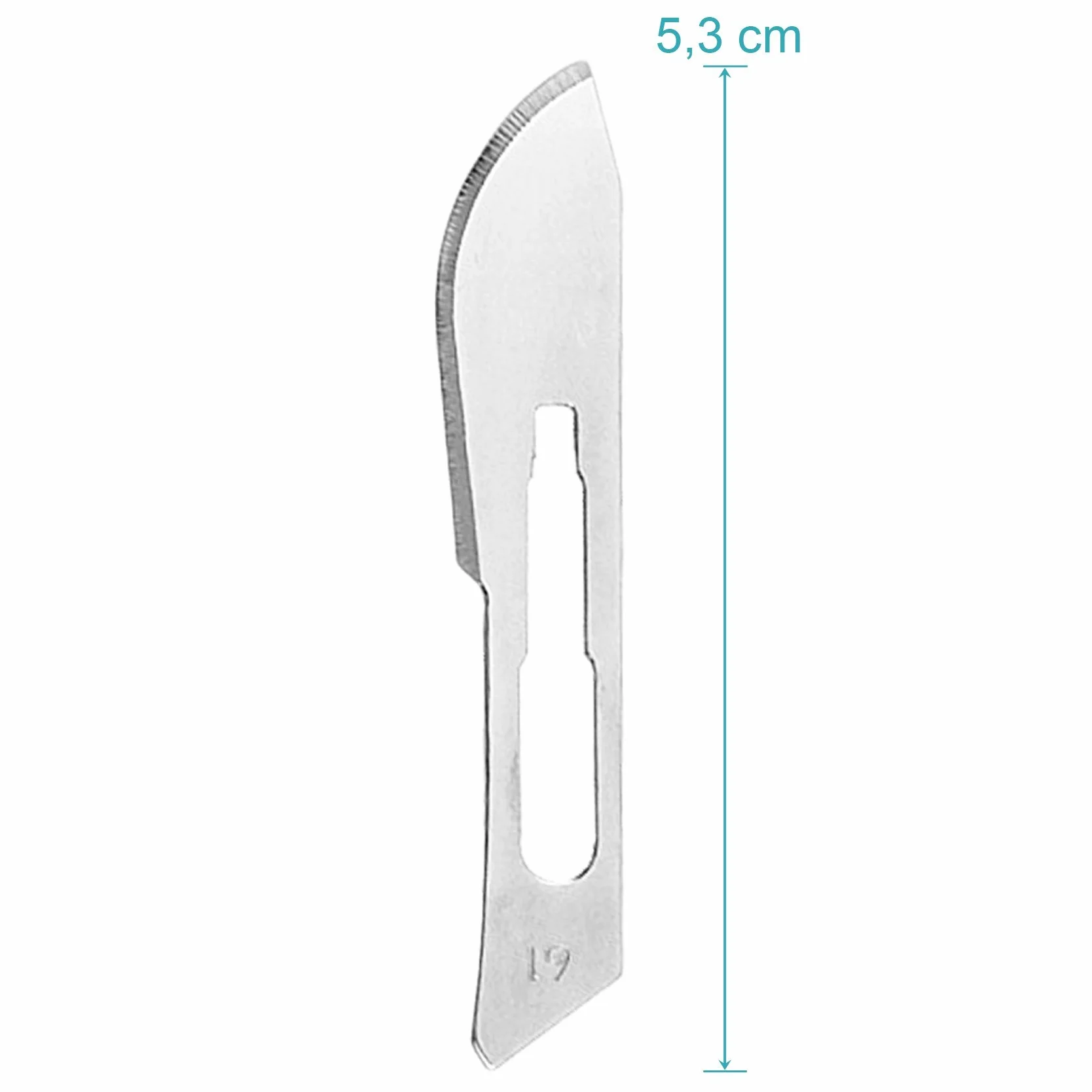 May Skalpell Set – 100 Sterile Skalpellklingen Figur 19 aus Karbonstahl, einzeln verpackt – Inkl. Edelstahl Skalpellhalter Nr. 4 – Präzisions Einwegklingen für Basteln, Modellbau & Fußpflege