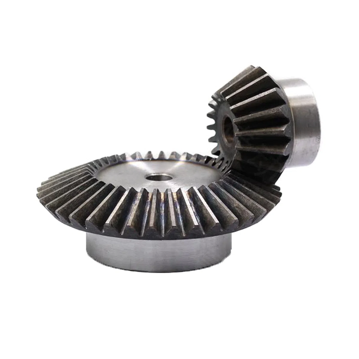 Drehzahlverhältnis 1: 4 Kegelrad 1 Modulus 15 Zähne + 60 Zähne Innenlochdurchmesser 6mm 90 Grad Antrieb Vermittlungs- Stahl Getriebe für CNC-Maschine