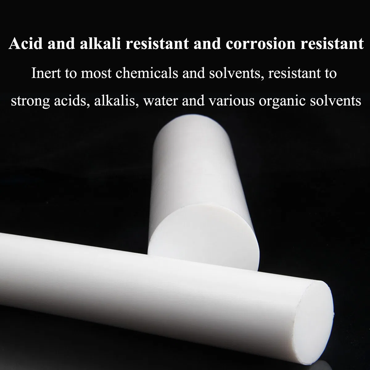PTFE-Vollrundstab, PTFE-Stab 500 mm, 6–8 mm Durchmesser(8mm)