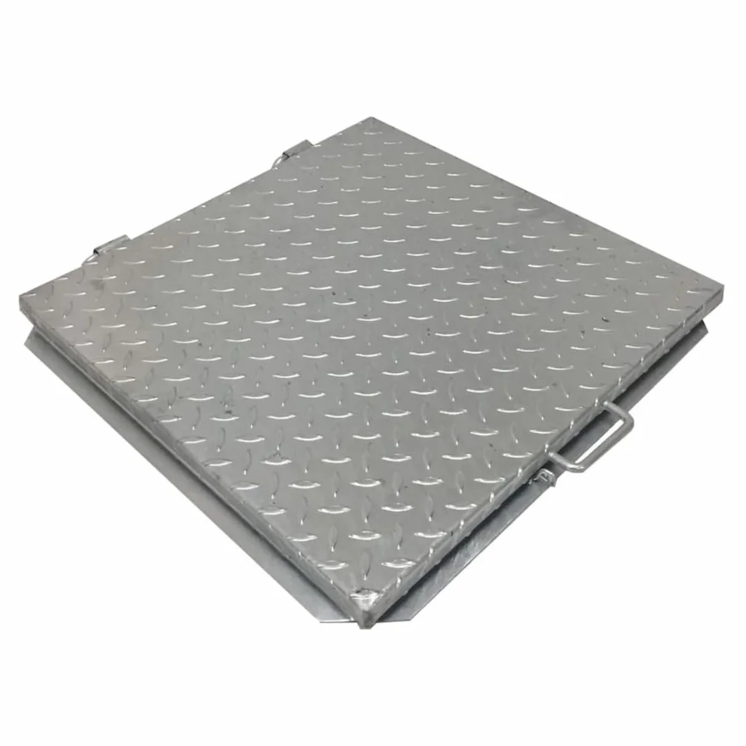 EINSIDE Deckel Tank, Schachtdeckel für Tank verzinkt, Schachtabdeckung 100 x 100 cm
