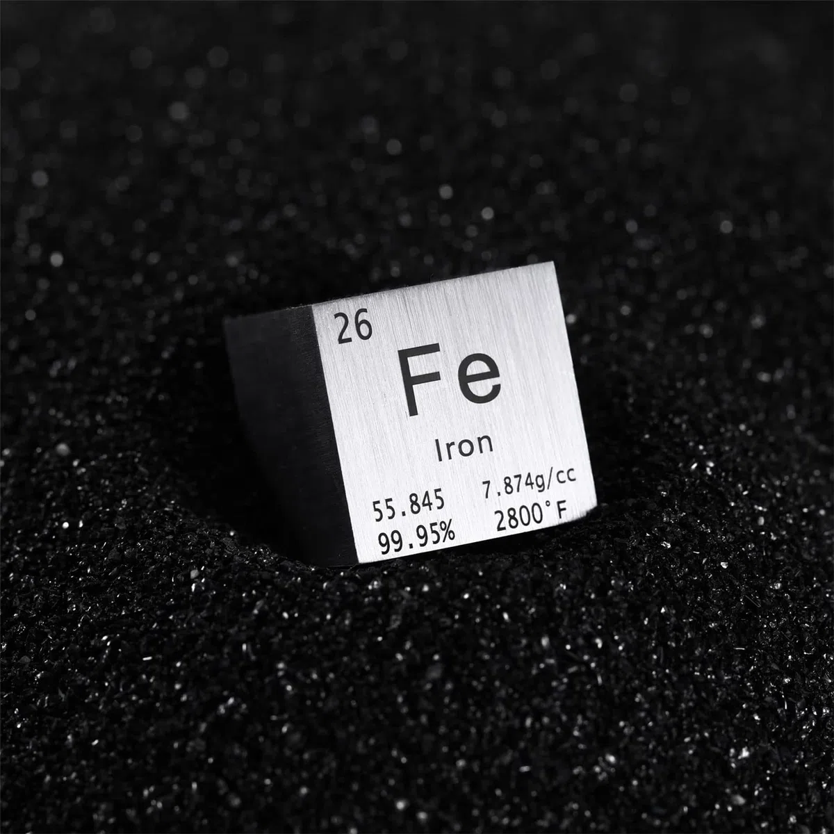 1 Inch Eisen Würfel 25,4 mm Metall Dichte Würfel reines Metall hohe Dichte Element Würfel für Element Sammlungen Labor Experiment Material Hobbys